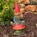 Garden Gnome Couple Al and Anita on Bench, 8 Inch Tall by Sunnydaze Decor   567139366